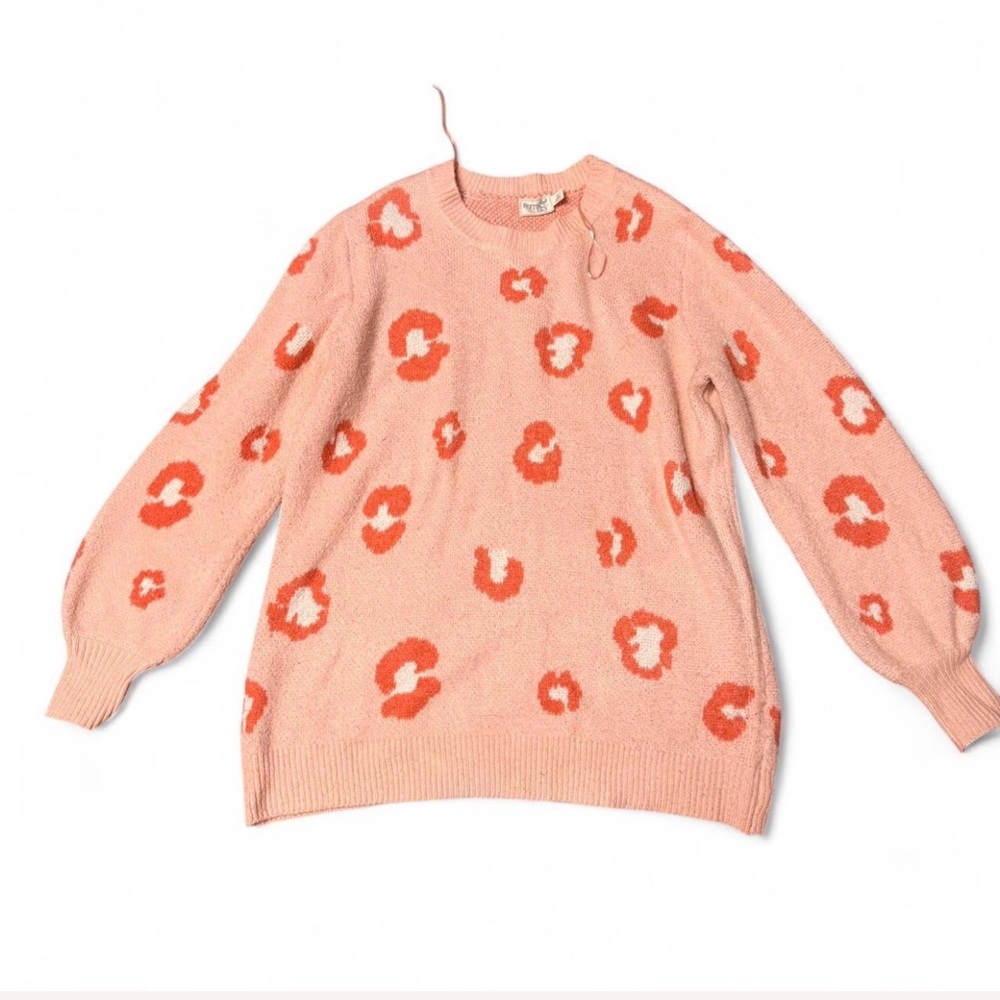 Terra & Sky Pink and Orange Women's Sweater